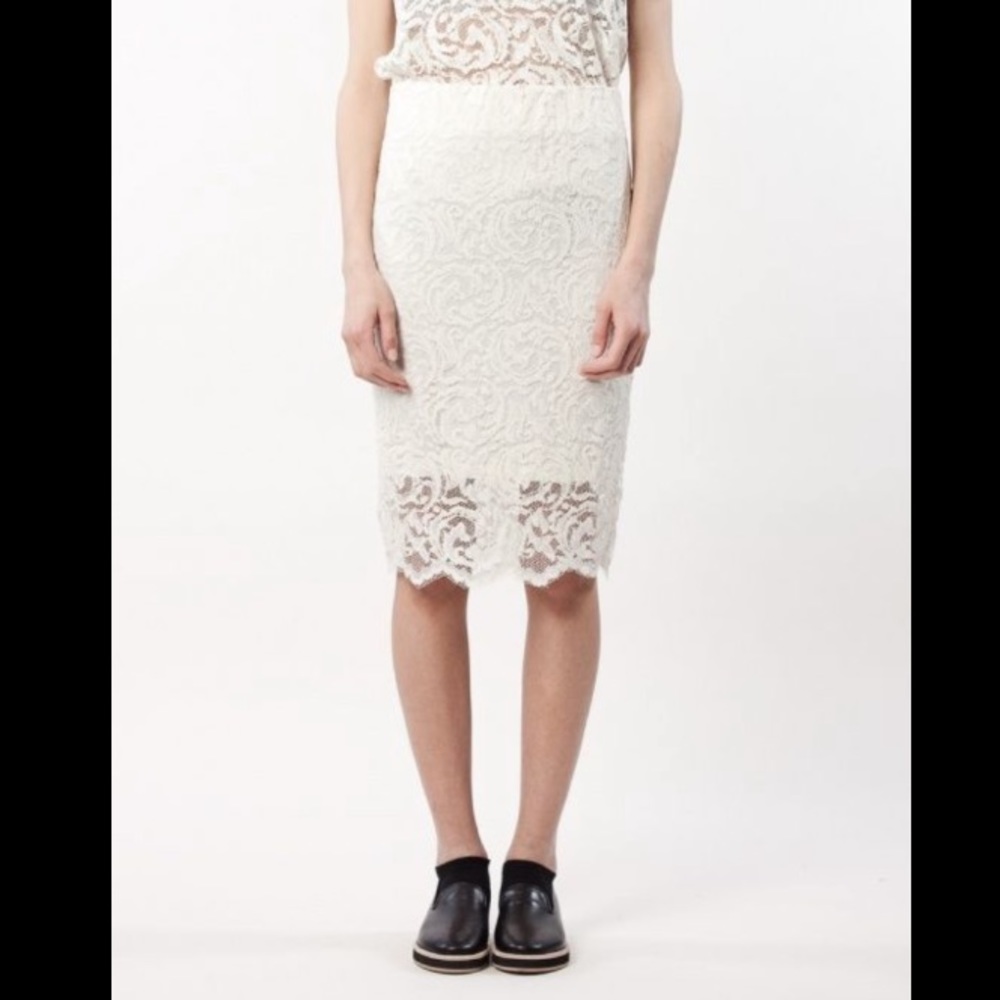 SAMSOE & SAMSOE Alia Turtle Dove Lace Skirt 6708 S